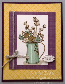 Heart's Delight Cards, Country Home, Thanks, Thank You, Stampin' Up!