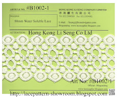 Embroidered Water Soluble Lace Manufacturer - Hong Kong Li Seng Co Ltd