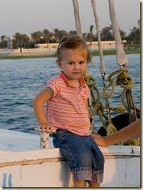 Sunset felucca ride on the Nile