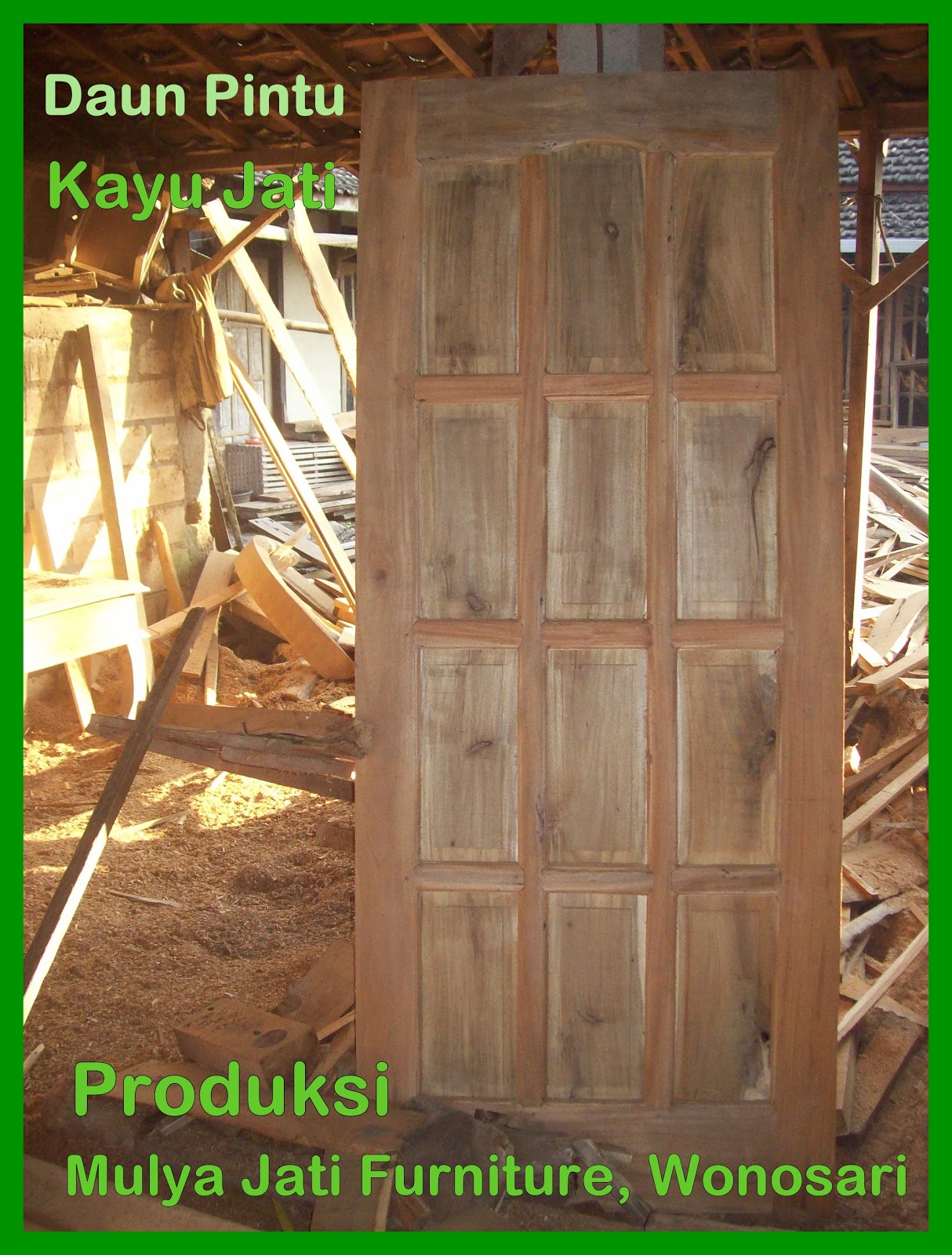 MULYA JATI FURNITURE Daun Pintu Kayu Jati 