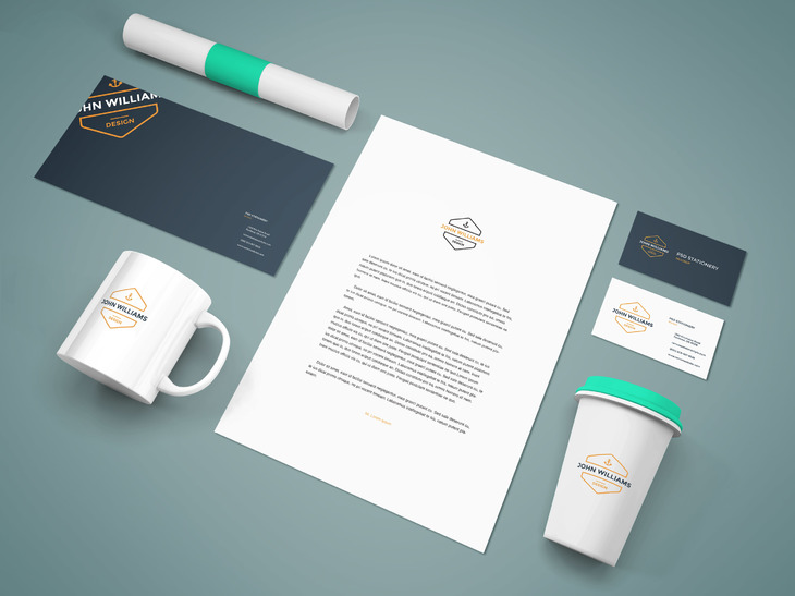 Free Stationery Mockup Template