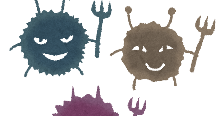 細菌 ばい菌のイラスト 悪い顔のキャラクター かわいいフリー素材集 いらすとや 細菌 ばい菌のイラスト 悪い顔のキャラクター かわいいフリー素材集 いらすとや