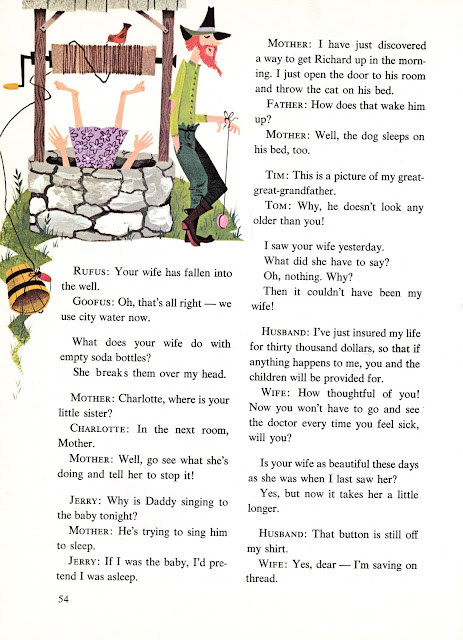 "The Joke Book" compiled by Oscar Weigle, illustrated by Bill & Bonnie Rutherford (1963)