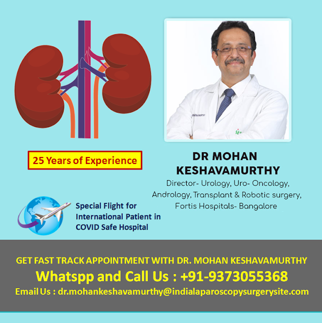 Dr. Mohan Keshavamurthy Top robotic urologist in Bangalore