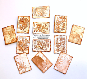 Nigezza Creates with Stampin' Up! Posted For You  to make Postage Stamp Mini Tags For Junk Journals & Scrapbooks