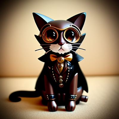 Steampunk Cat Statue 3D amazingwallpapersa blogspot com (11)