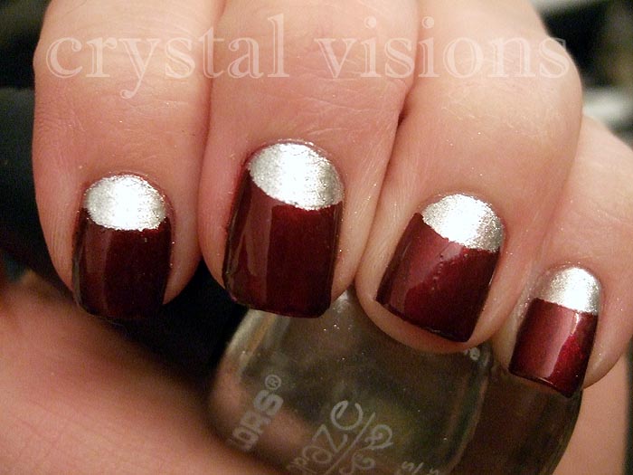 Half Moon manicure Half Moon manicure