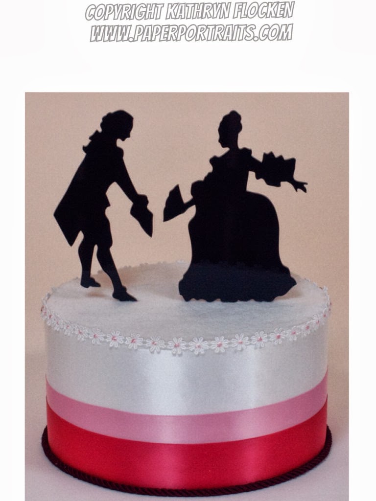 PaperPortraits com NEW Custom Wedding  Cake  Topper  