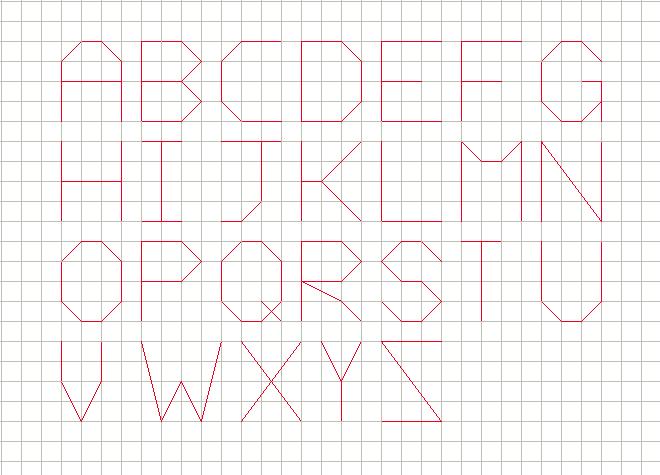 Download Buzy Bobbins: Big backstitch Alphabet