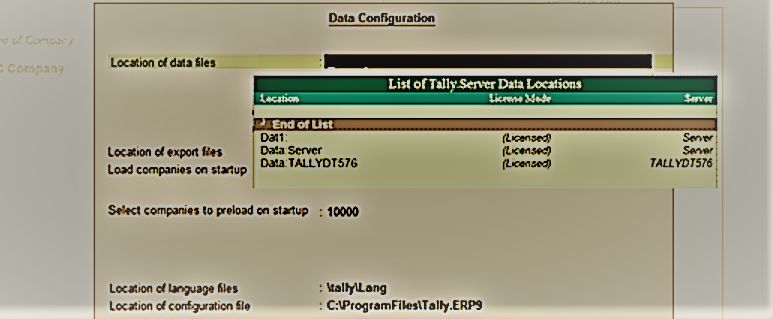 how to set path in tally erp 9