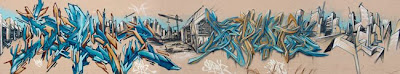 cartoon graffiti alphabet. graffiti 3d graphic design