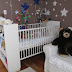 Baby Crib with open shelving