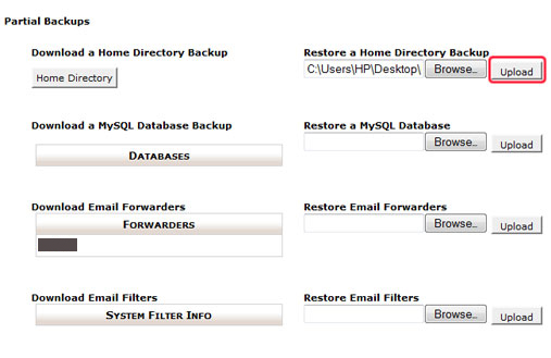 How to restore a website backup in cPanel