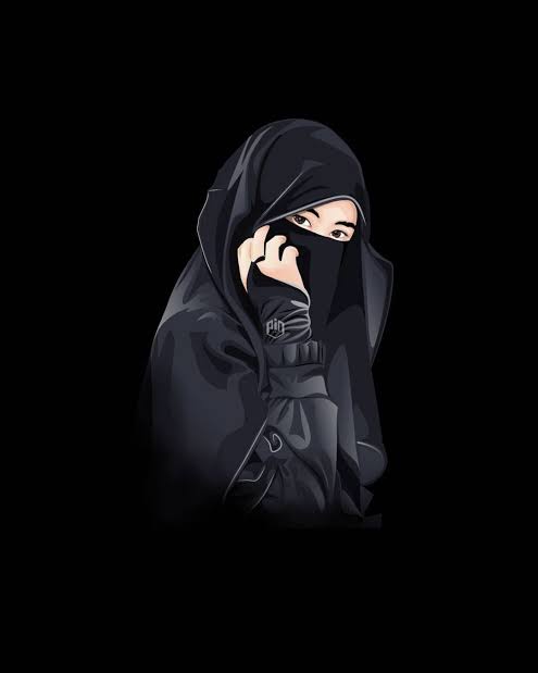 Hijab Girl Cartoon pic for FB Profile | Cute Muslimah Cartoon Picture ‌|  Hijab Cartoon Couple pic