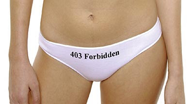 403 forbidden panty