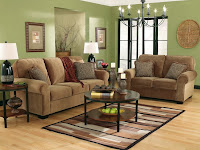 Brown Green Living Room Decor