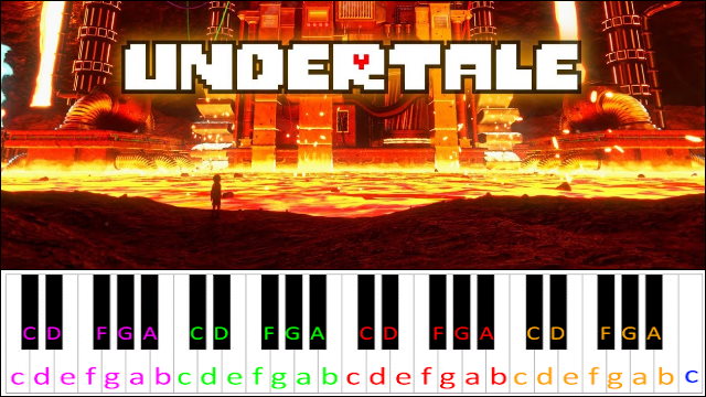 Another Medium (Undertale) Piano / Keyboard Easy Letter Notes for Beginners