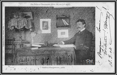 Edmond Blanguernon (1876-1928), cofondateur de la revue mensuelle "Le Beffroi, Art et Littératures modernes" fondée à la fin du XIXe siècle et ayant pour but de défendre la culture littéraire nordiste méconnue à cette époque, 1904 (Lehembre-Boucq)