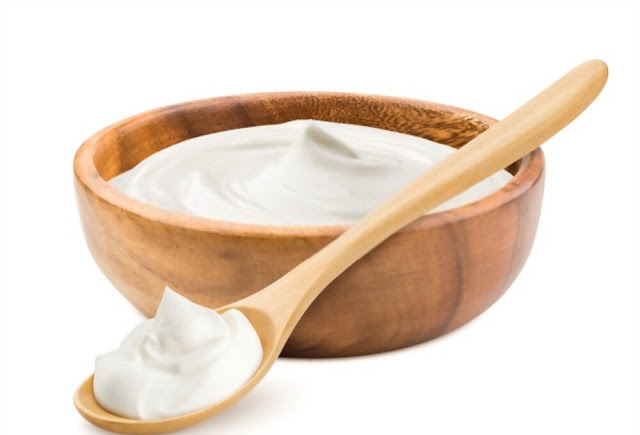 Yogurt for remove wrinkles on the face