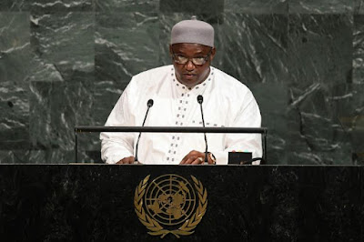 Gambia's President Adama Barrow 