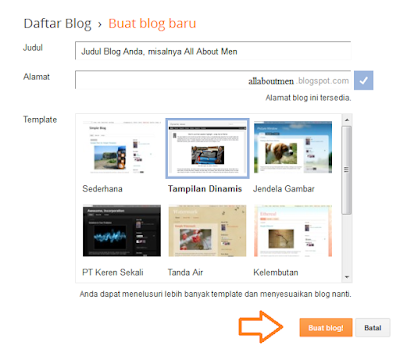 Cara Membuat Blogger Gratis