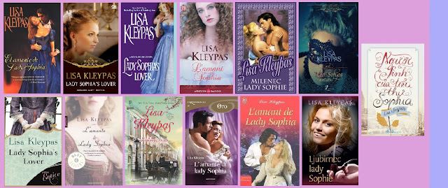 portadas de la novela romántica histórica El amante de Lady Sofía, de Lisa Kleypas