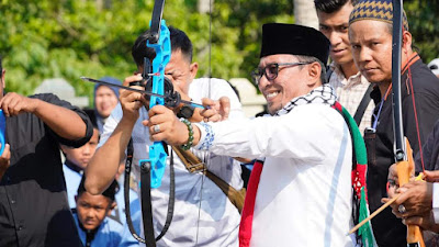 Bupati Eka Putra Launching Olahraga Memanah di Rumah Tahfidz Ukhuwah