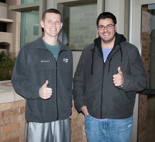 Jeffery Larsen '16 and Ricardo Gonzalez '16