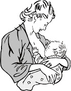 Myself is a fan supporter of breastfeeding to newborn as much possible since . (cartoon baby being breastfed )