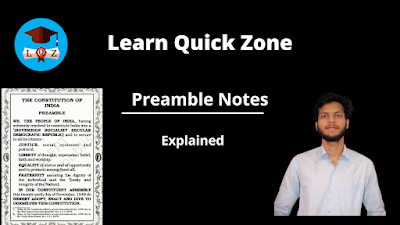 Preamble Notes UPSC -Learn Quick Zone