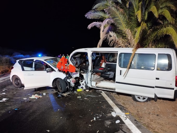  Accidente grave en la carretera de los Corralillos requiere intervención de Bomberos Gran Canaria con apoyo de Telde.