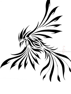 phoenix tribal tattoo design pictures