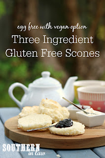 Easy Three Ingredient Gluten Free Scones Recipe