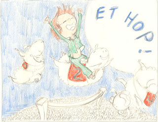 album, 'ET HOP', projet couverture, mouton, barrière