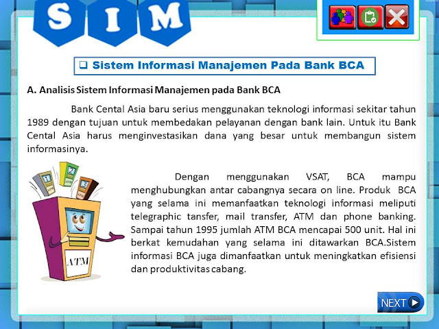 Analisis SIM pada bank BCA