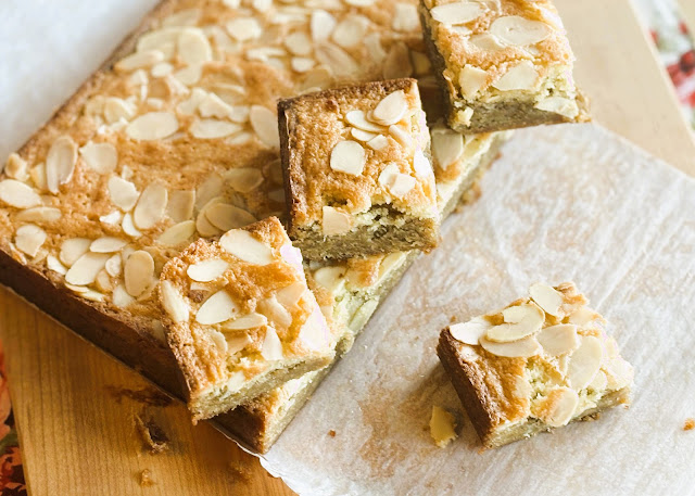 Almond Frangipane Blondies