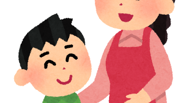 お母さんと話をする男の子のイラスト かわいいフリー素材集 いらすとや