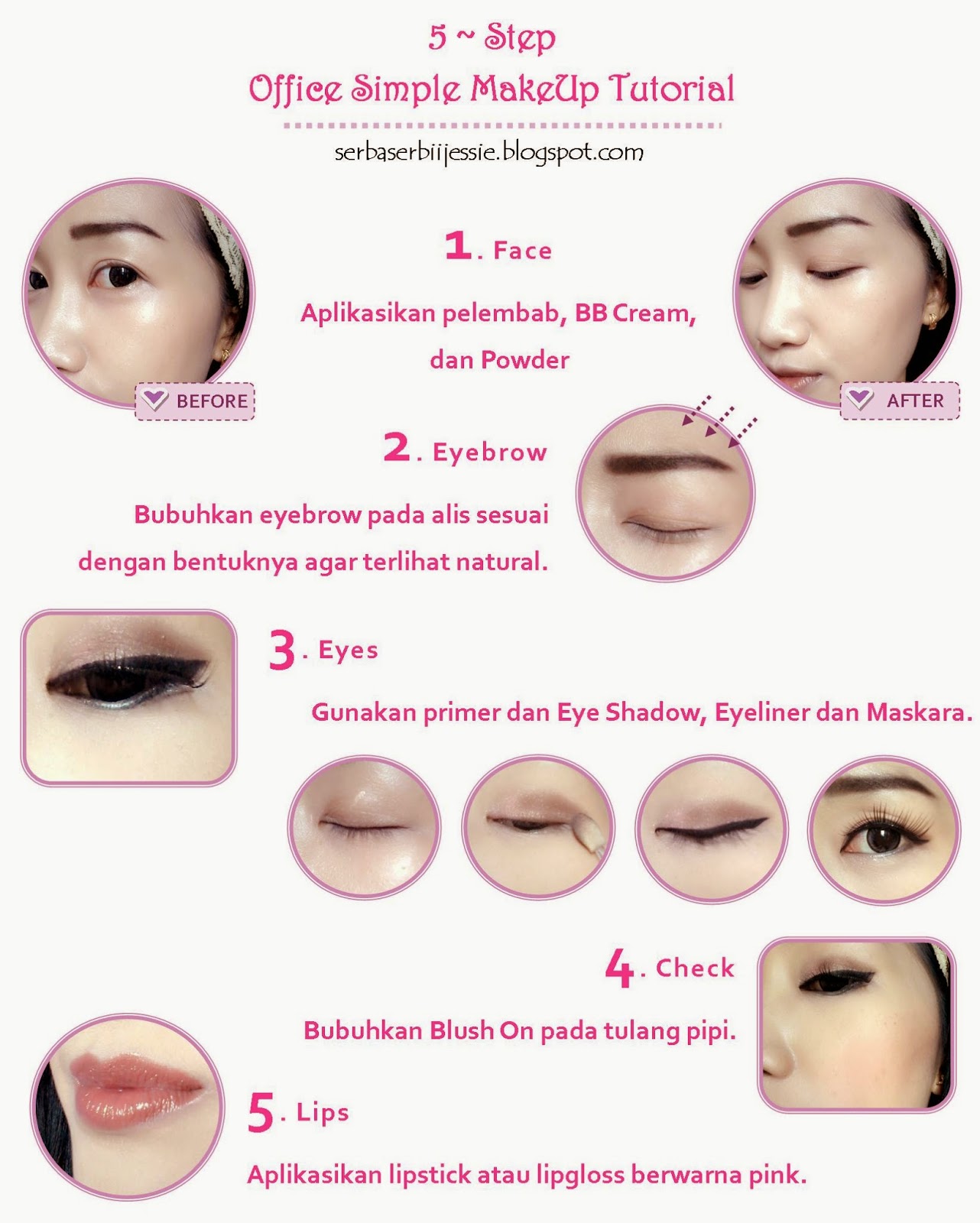 Tutorial Office Simple Makeup Serba Serbii Jessie