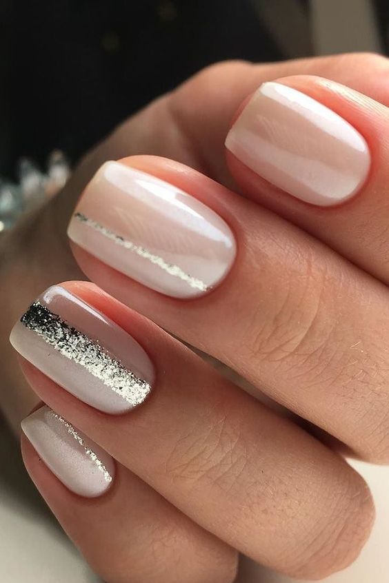 Brilliant Glitter Wedding Nails