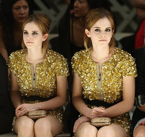 emma watson burberry show. Emma watson watch the Burberry