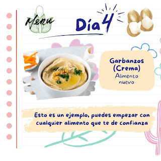 Alimento complementario 4, crema de garbanzos