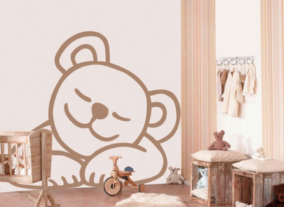 Cute Kids Room Wall Decoration Brown Color