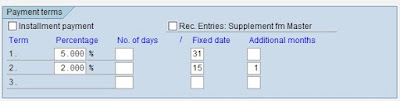 Configuring Terms Of Payment