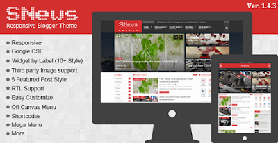 SNews v1.5 – News/Magazine Template Blogger/Blogspot Responsif