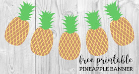 free pineapple party printables