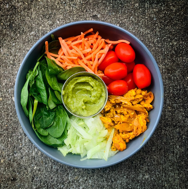 Chicken rainbow salad