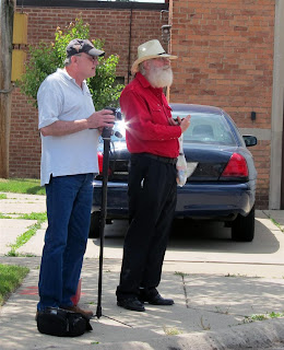 santa clause at memorial day parade in desguise