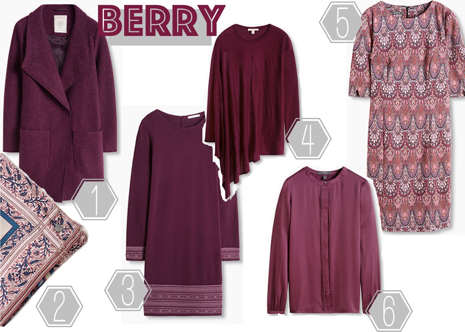 Berry Beerenfarbe Herbst Trendfarbe 2016 Herbsttrendfarbe Esprit