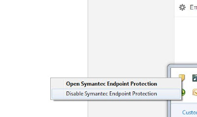 Disable Symantec Antivirus