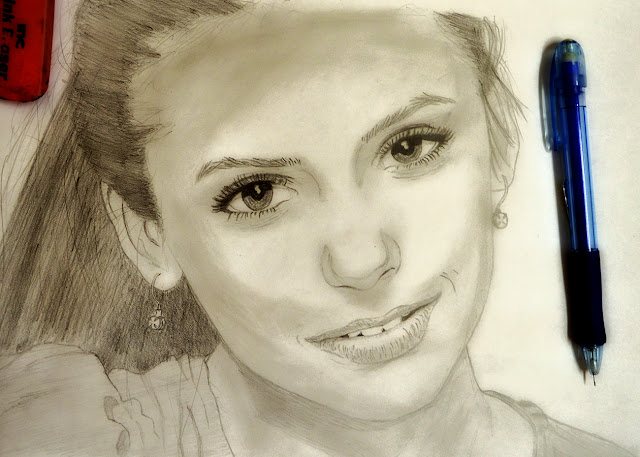 Sketch of Nina Dobrev